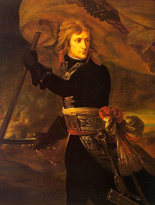 Baron Antoine-Jean Gros Bonaparte on the Arcole Bridge on 17 November 1796 Spain oil painting art